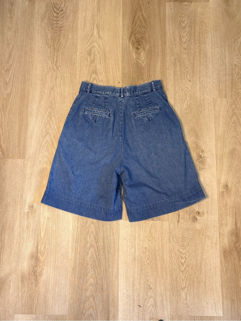 Vtg Talbots Denim Shorts Size 4 High Rise Cotton Women’s Size 4 90s Skater Indie - Picture 3 of 4